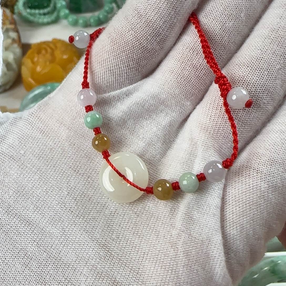 未镶嵌挂件翡翠手链