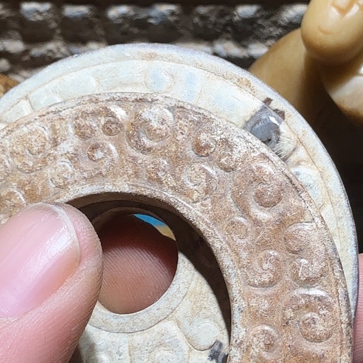 百***年和田玉（糖玉）未镶嵌车挂