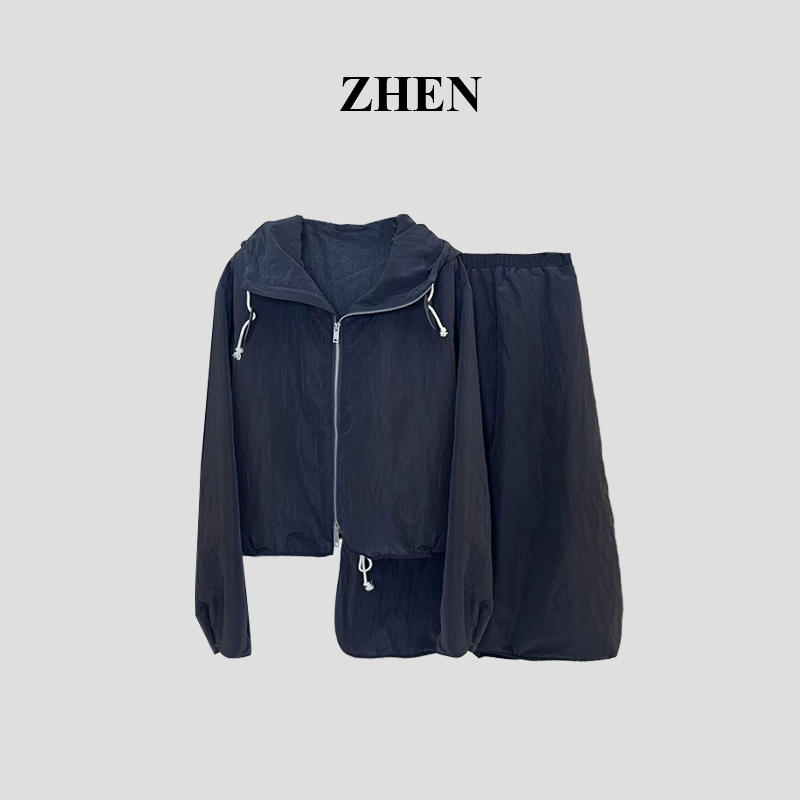 【ZHEN】25K01546 2025新款气质套装职场风小众设计师款