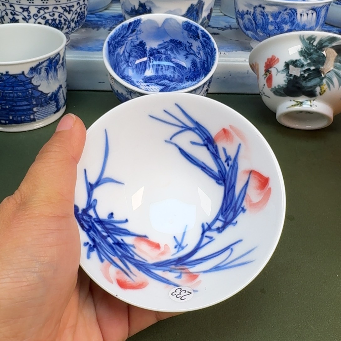 陶瓷景德镇纯手绘茶具圆圆233