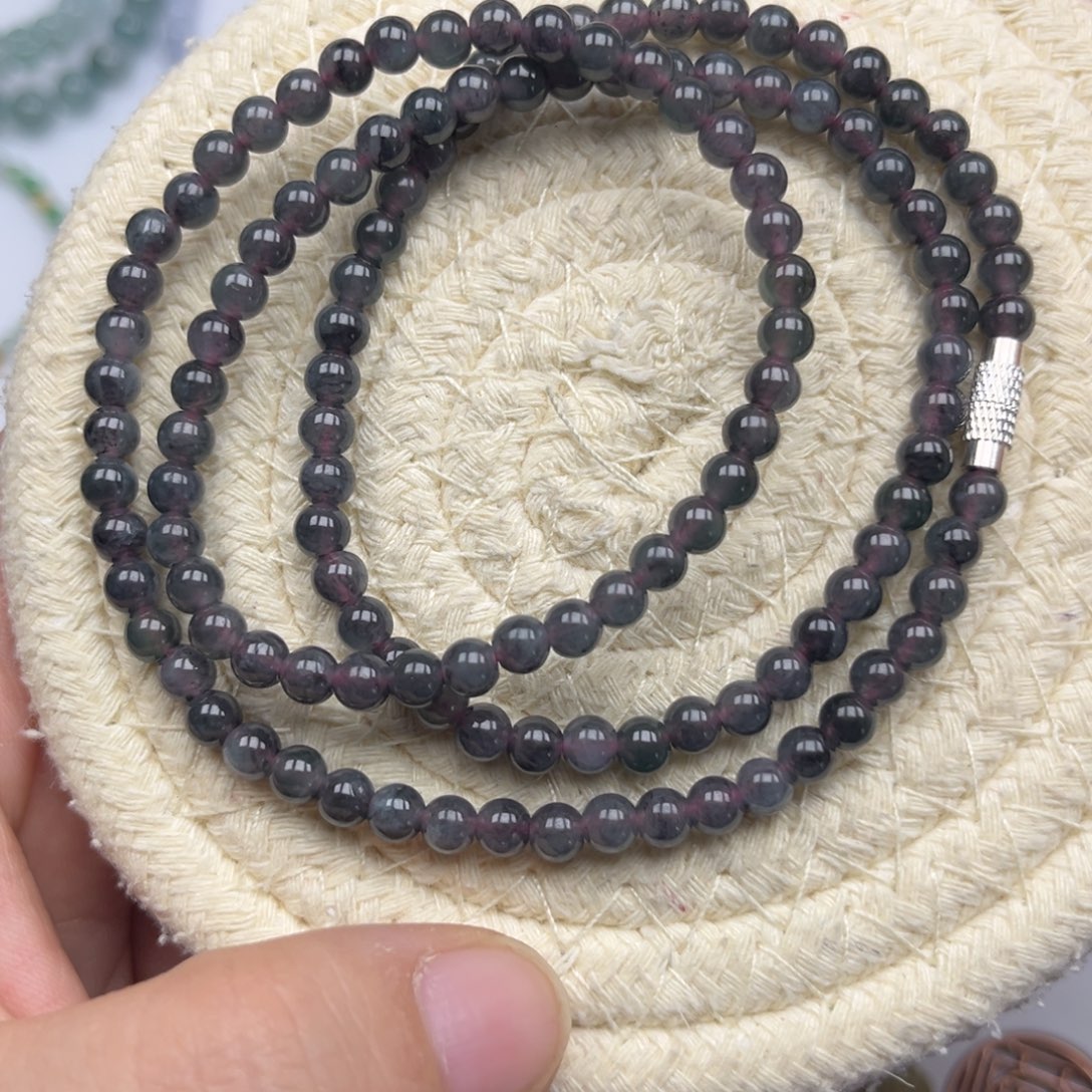 翡翠未镶嵌手链4.9