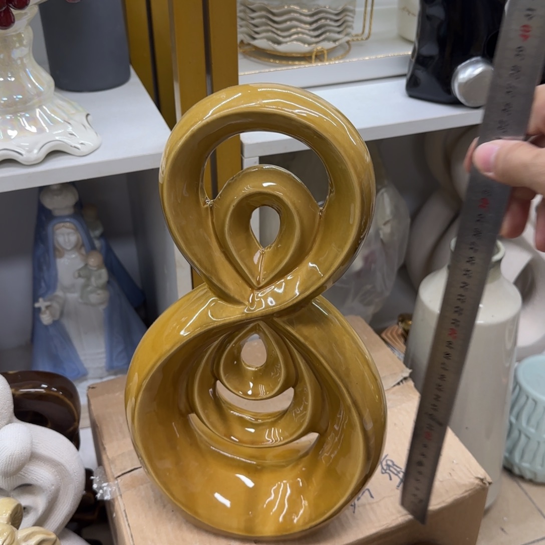 瓷片陶瓷工艺花瓶摆件