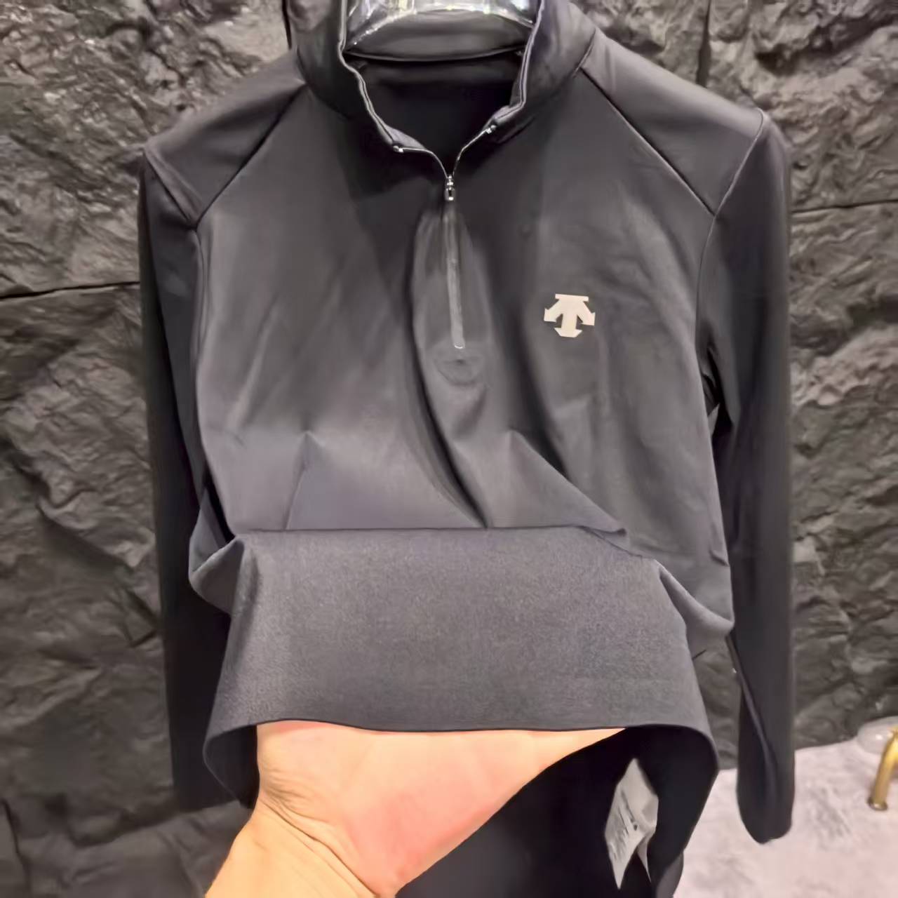 秋季半高领男士T恤三路迪家轻奢无痕压胶2125-2