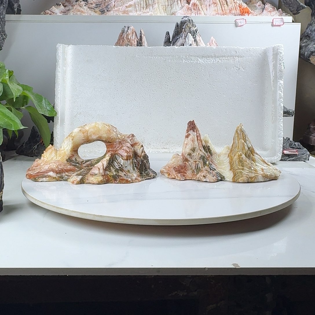 孙***山山峰摆件鱼缸造景