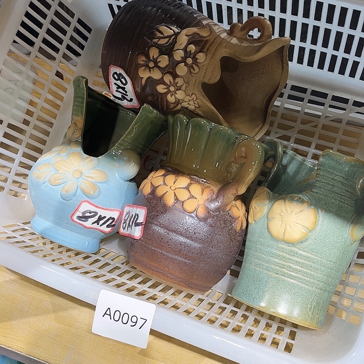 瓷片花盆多肉植物艺术品