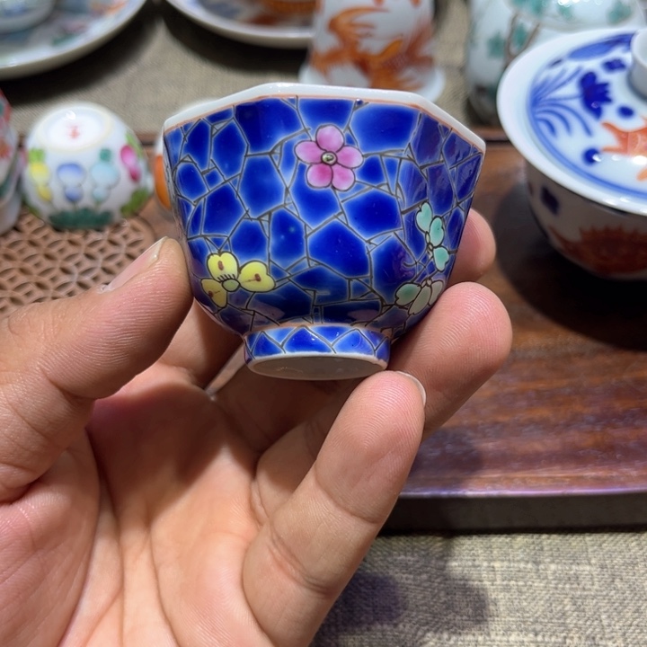 纯手绘精品盖碗杯