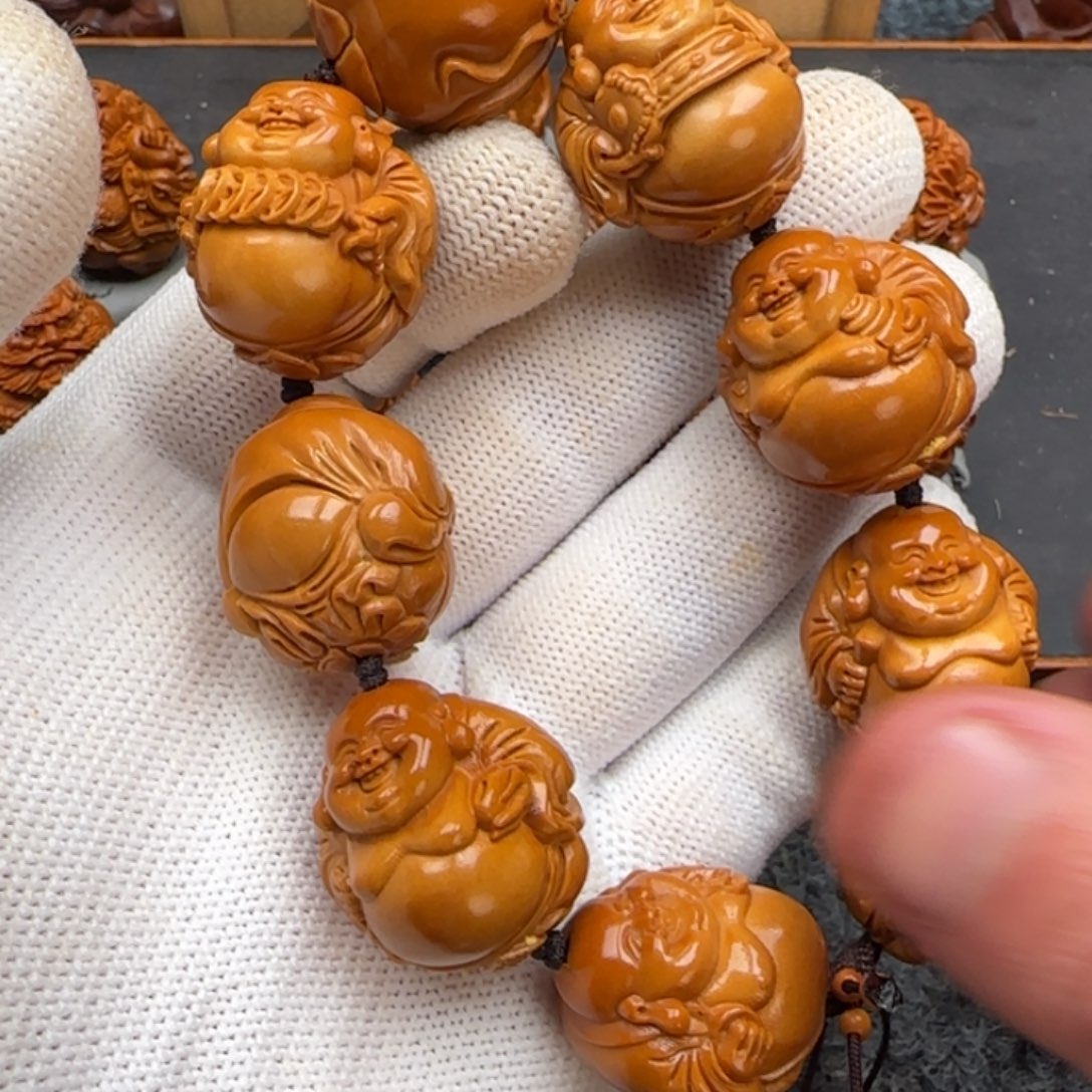 手串/手链橄榄核弥勒铁盒特价