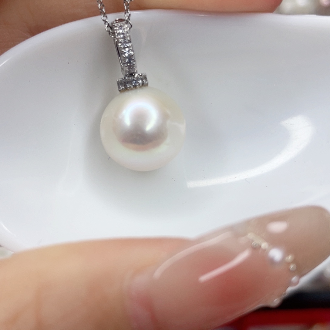 淡水珍珠未镶嵌吊坠(赠链)