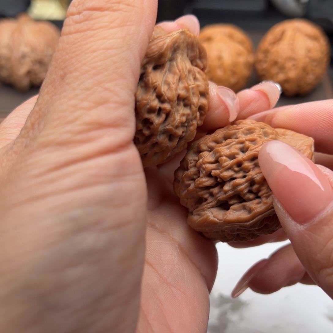 文玩核桃把件虎头36