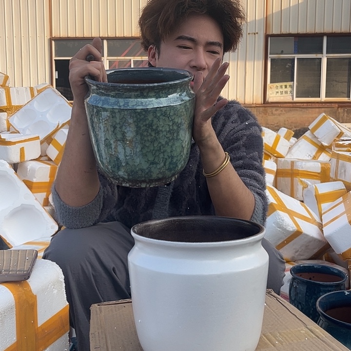 紫砂花盆宜兴紫砂粗陶花盆