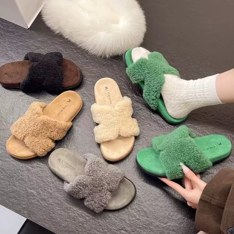 秋休闲款法式拖鞋女新款配裙子仙女风拖鞋518-6