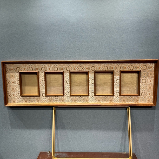 35x120路易十三名匠 乌檀实木榫卯框中画框【画芯15x20】