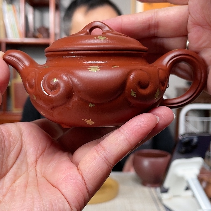 朱泥茶壶老朱泥仿古如意