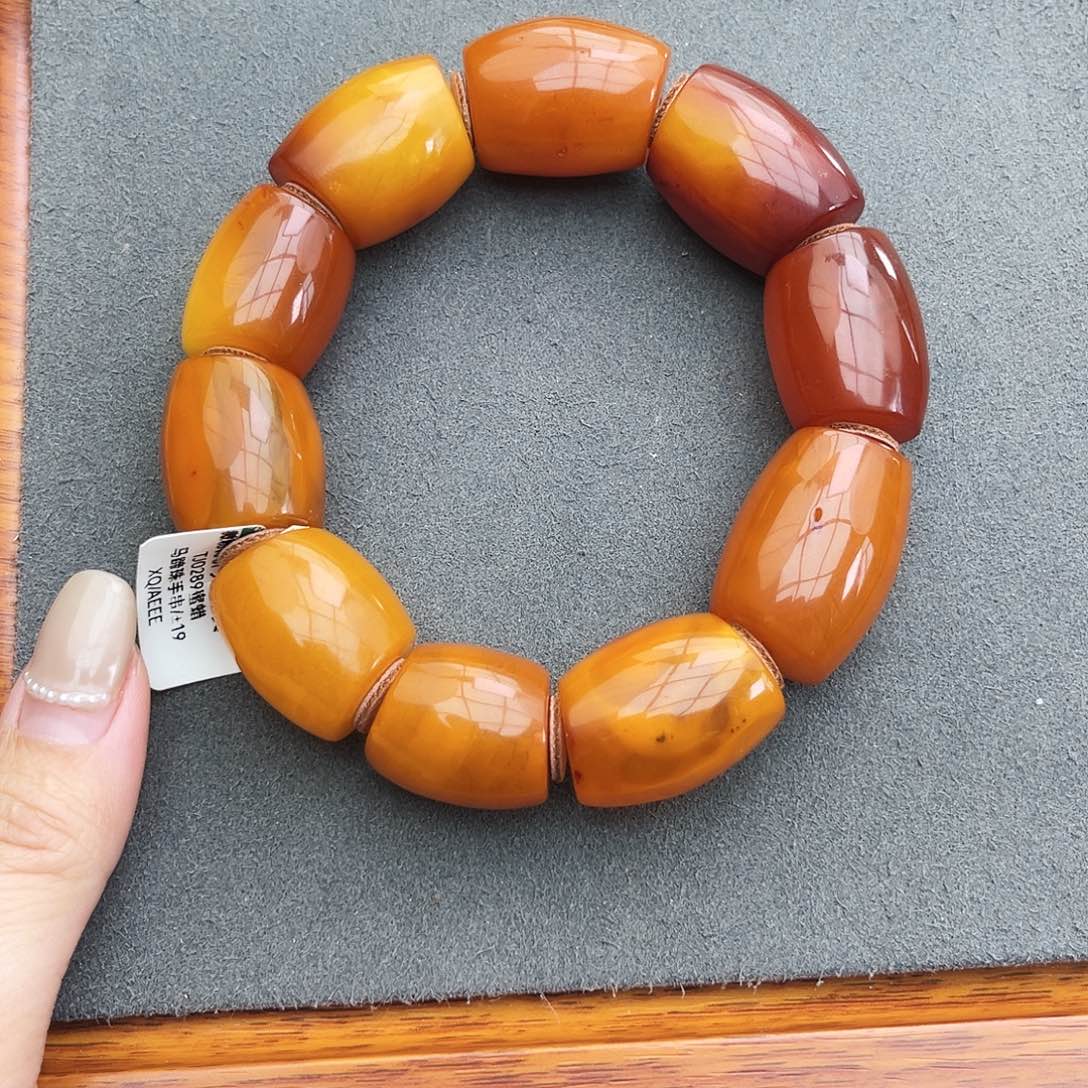 琥珀手链未镶嵌20m马蹄