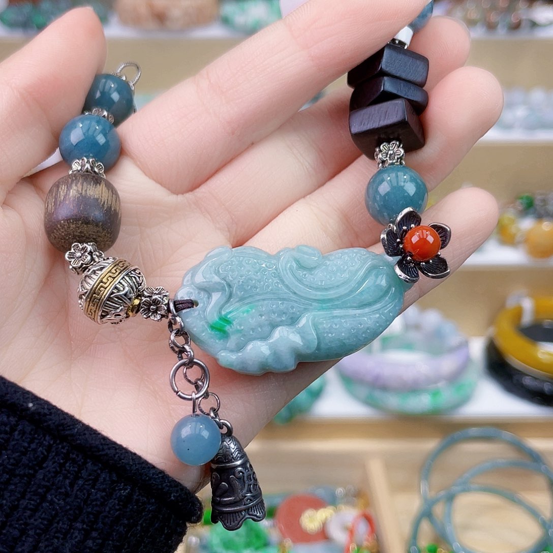 翡翠未镶嵌手链手链