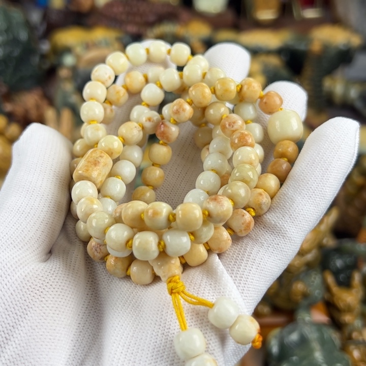 岫岩河磨玉（透闪石质玉）手串未镶嵌陈*廷