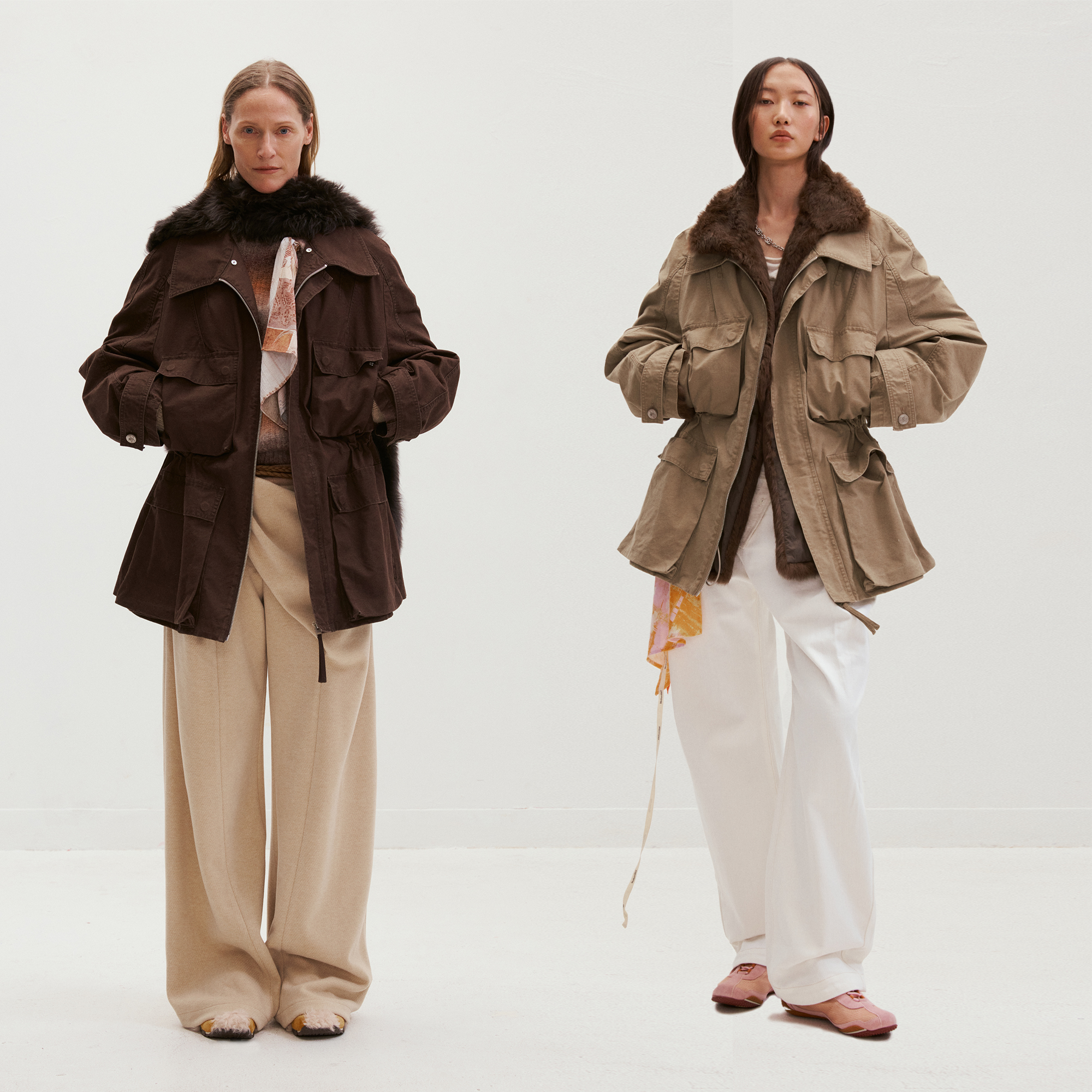 MEDIUM WELL_可拆兔毛真两件套派克棉服外套_Rabbit Fur Parka