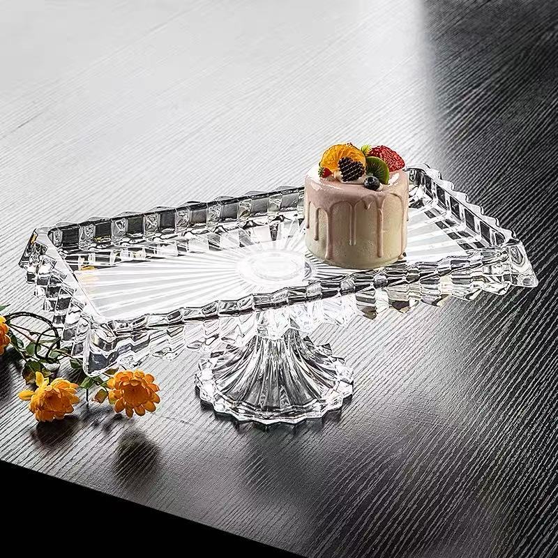 纯色高脚宫廷风休闲风小清新果盘轻奢欧式盘子