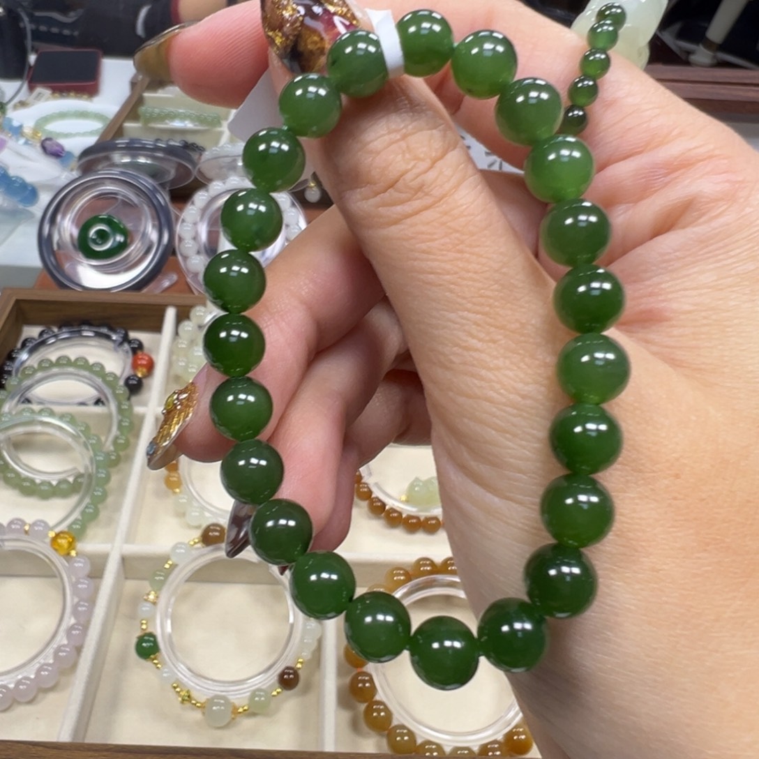 和田玉未镶嵌手链