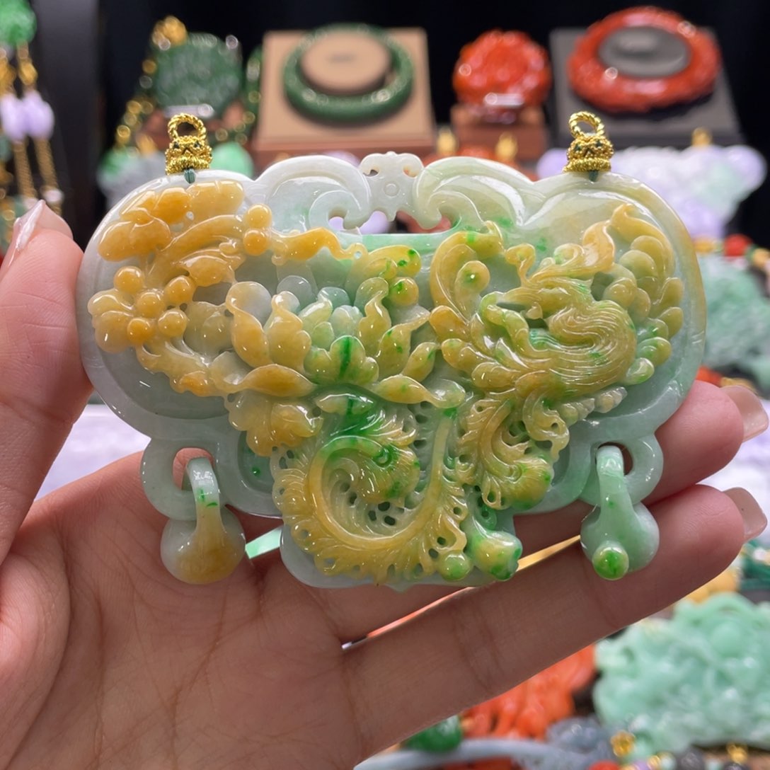 翡翠颈饰未镶嵌代编织