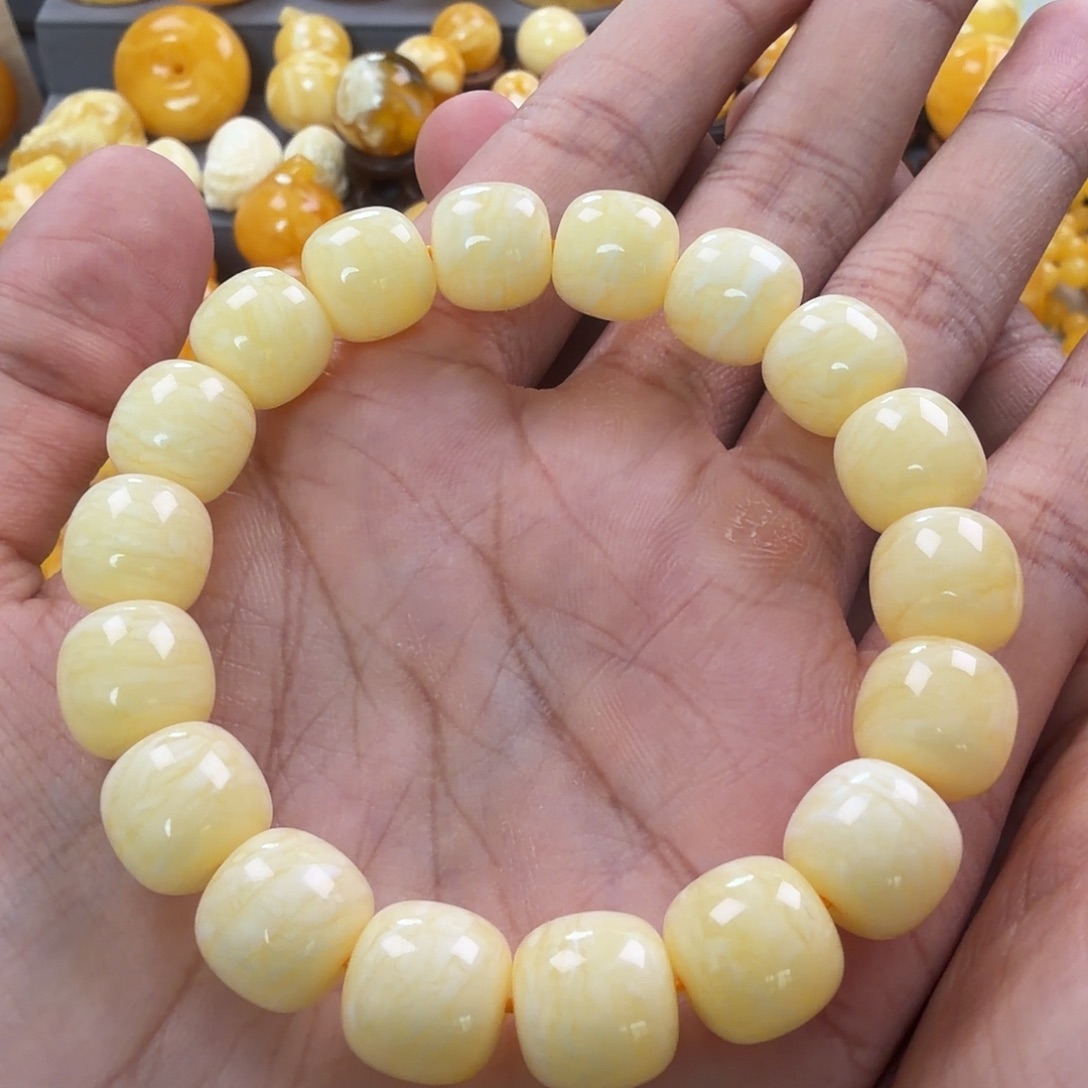 琥珀未镶嵌珠宝奇石12mm同料