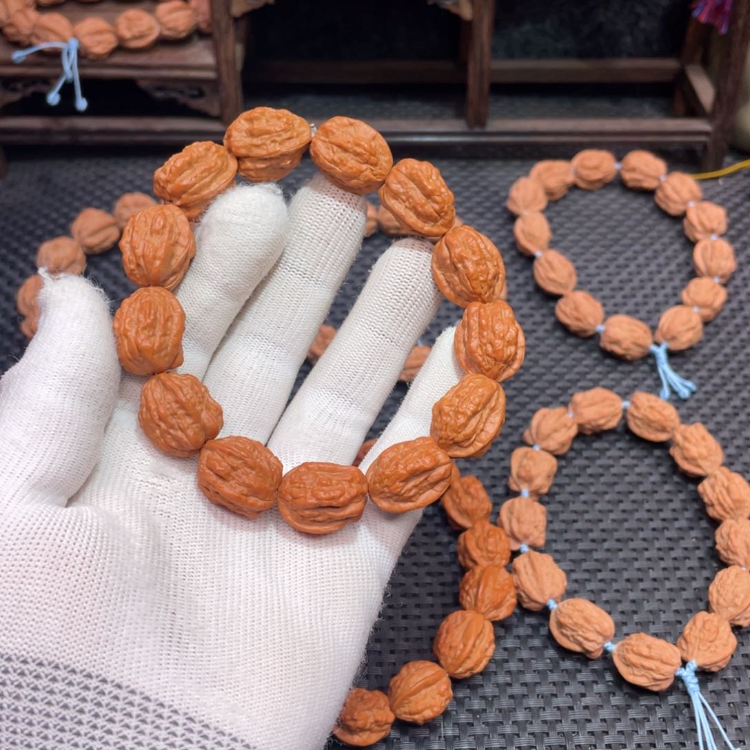 文玩核桃手串馨***. 原生态 嵩山老树蛤蟆头