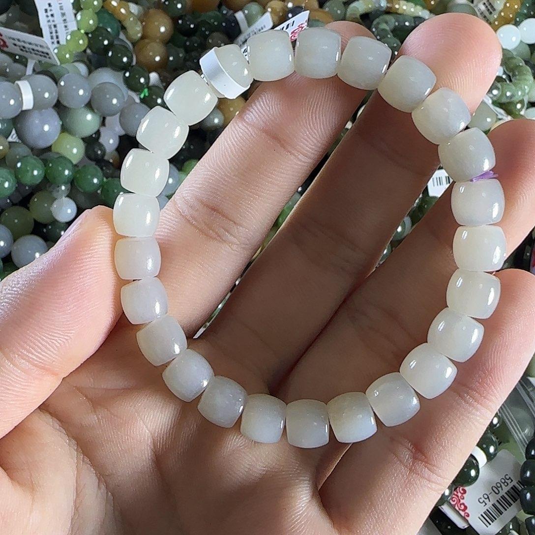 和田玉手链未镶嵌85