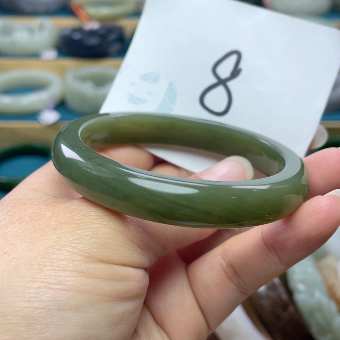 未镶嵌手镯和田玉圈口57