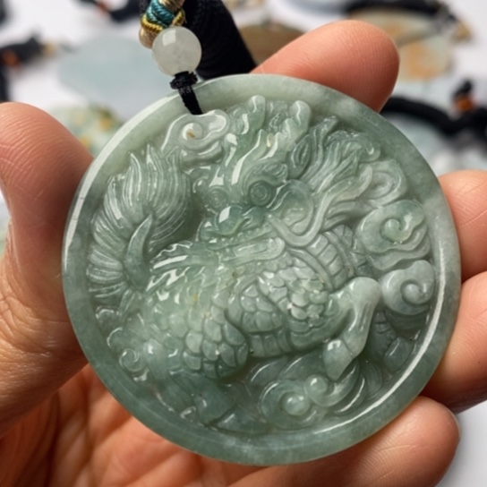 翡翠未镶嵌颈饰翡翠