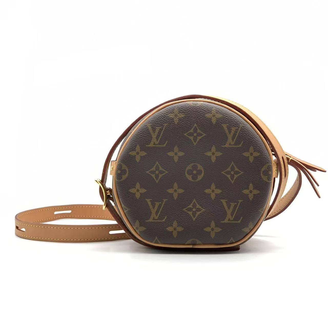 95新 LouisVuitton/路易威登 经典老花小圆饼包/