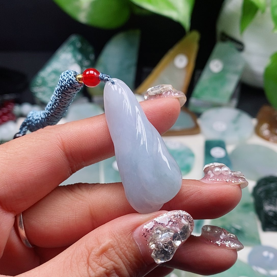 颈饰未镶嵌翡翠缅甸天然a货翡翠挂件