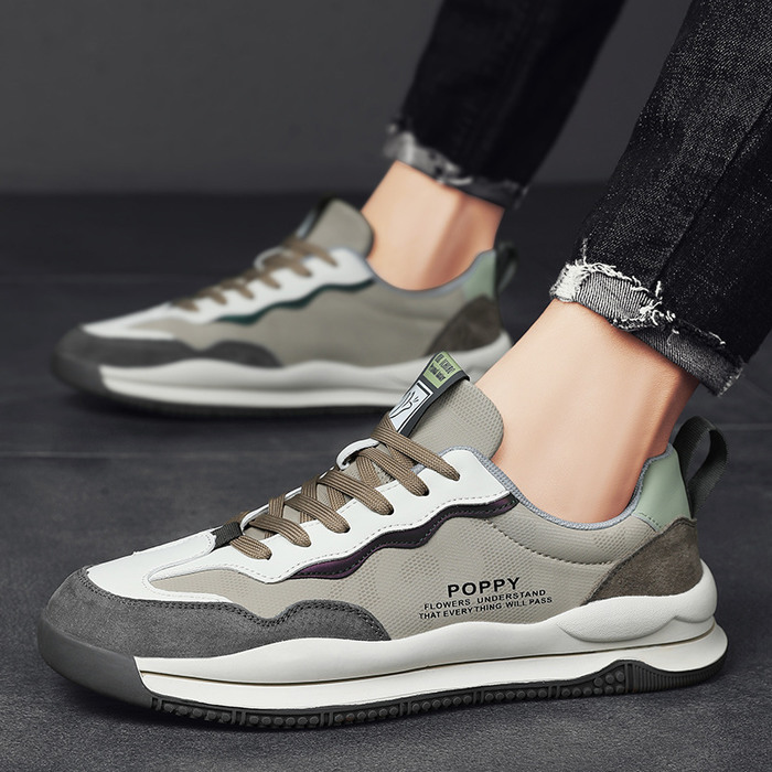 秋冬新款休闲男鞋时尚个性运动阿甘鞋子真皮四季皮鞋潮流百搭鞋子