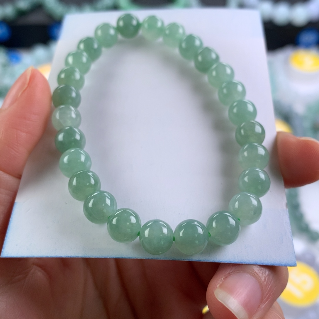 翡翠未镶嵌手链卡7.3