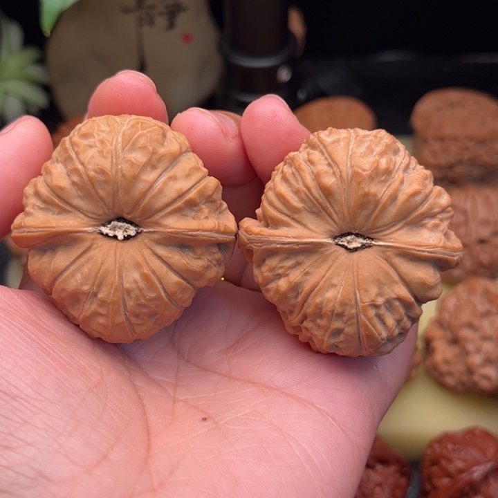 把件文玩核桃44精品南瓜墩