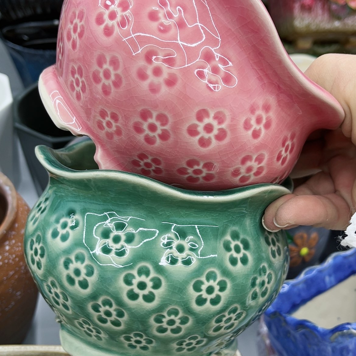 【闪购商品】陶瓷多肉绿植陶瓷花盆