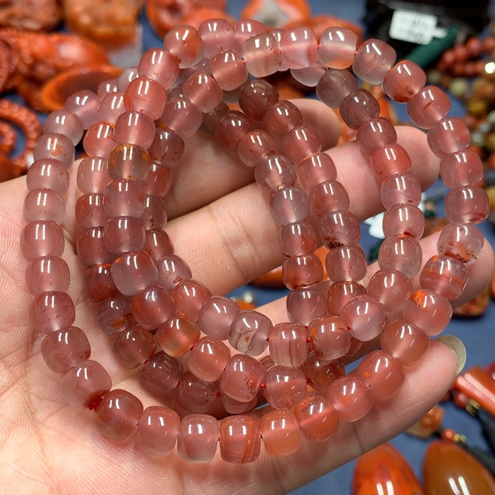 手串未镶嵌南红玛瑙8+m m