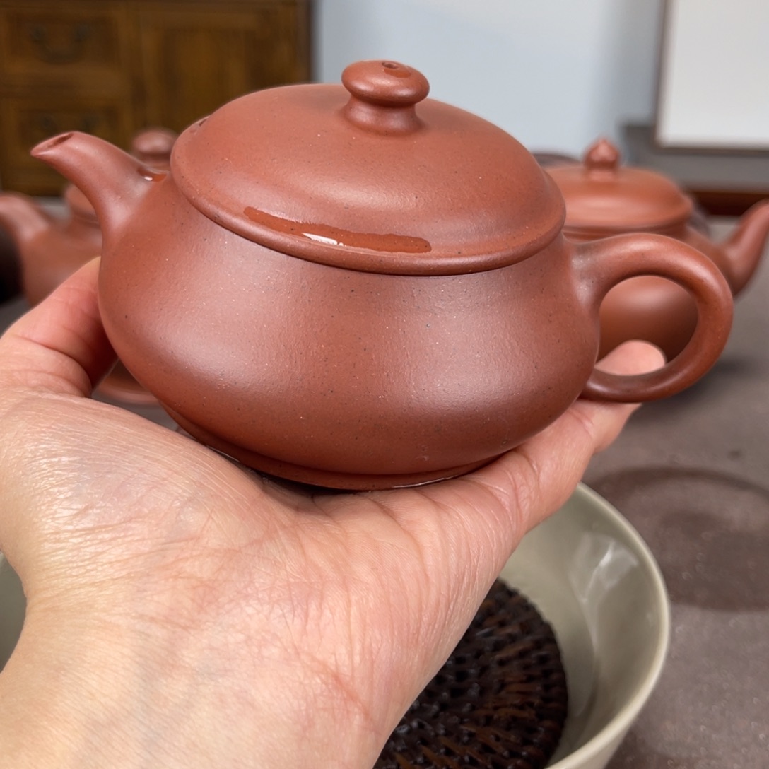 清水泥茶壶明炉红清水150
