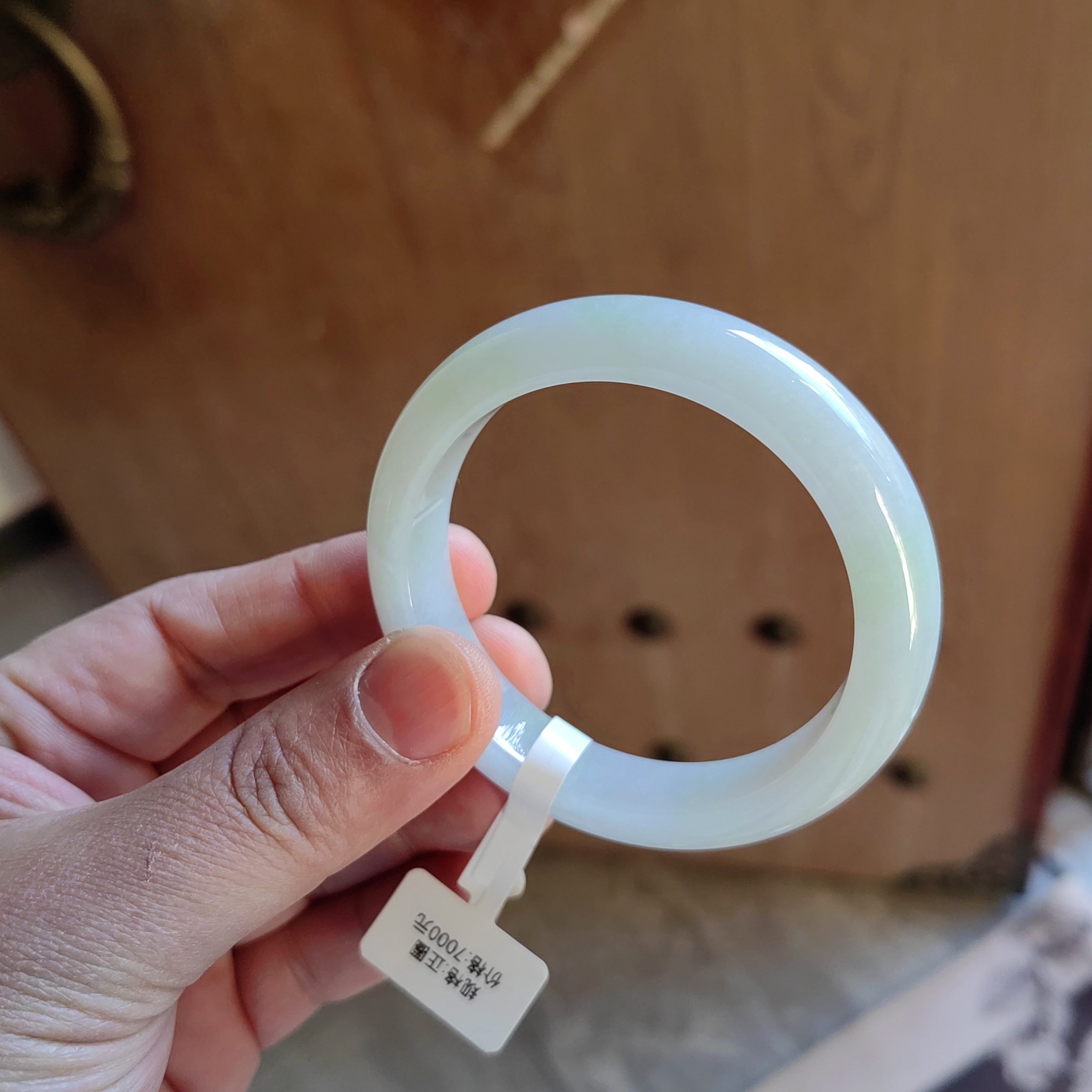 缅甸翡翠手镯57圈口