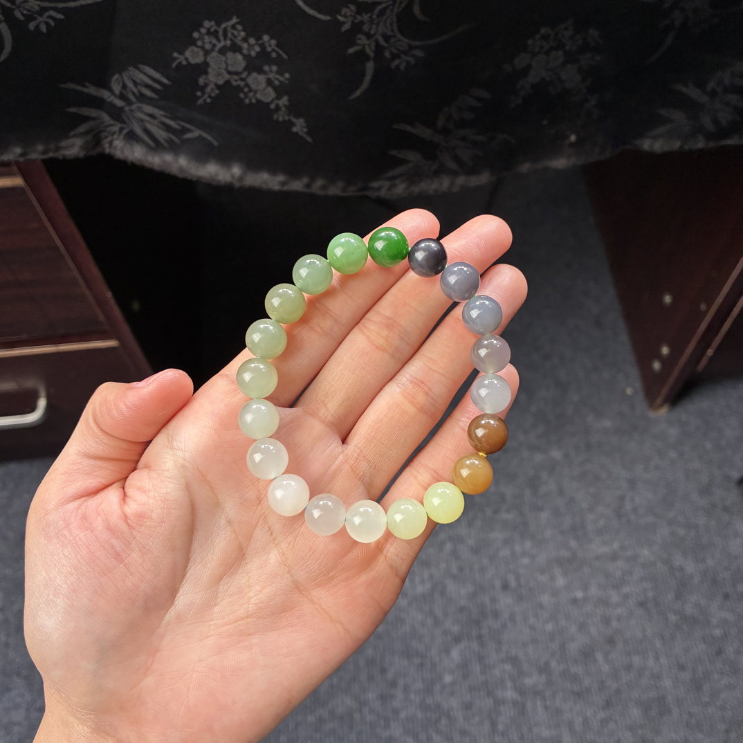 和田玉特色多宝手串卡10