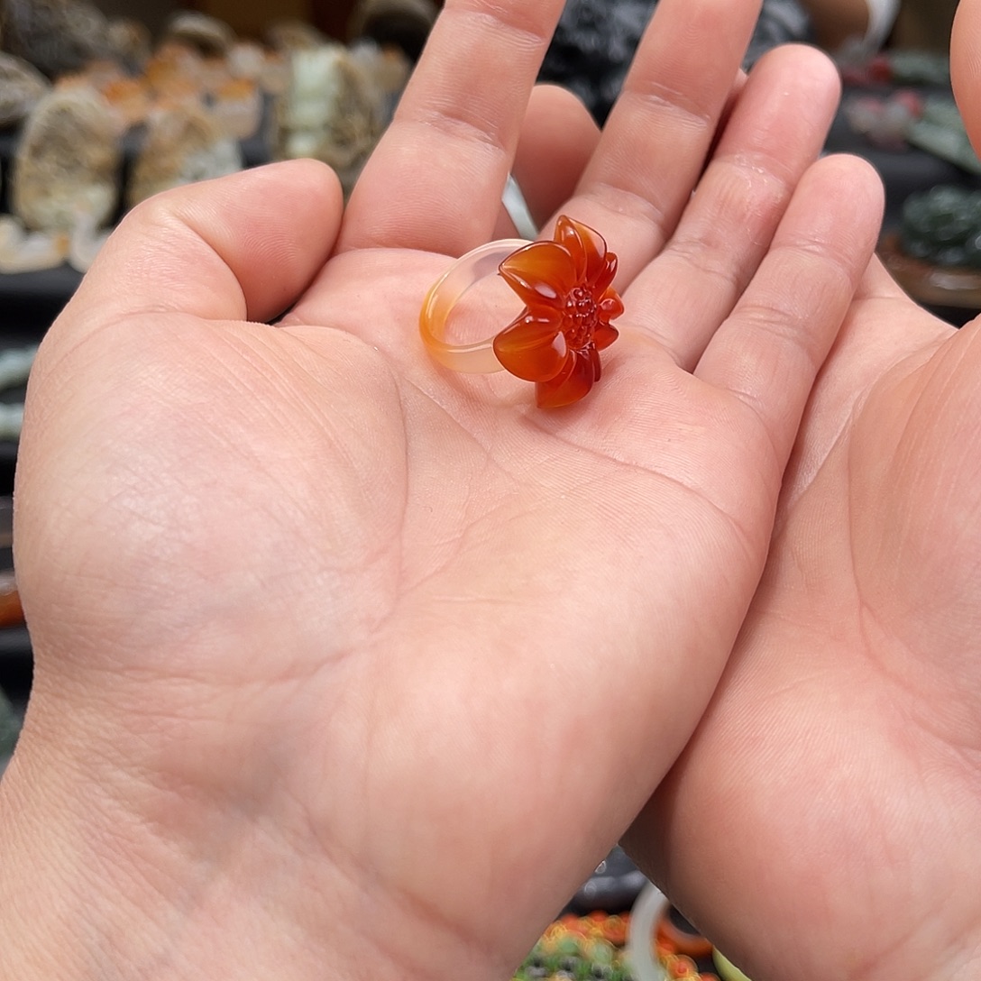 玛瑙/玉髓未镶嵌戒指