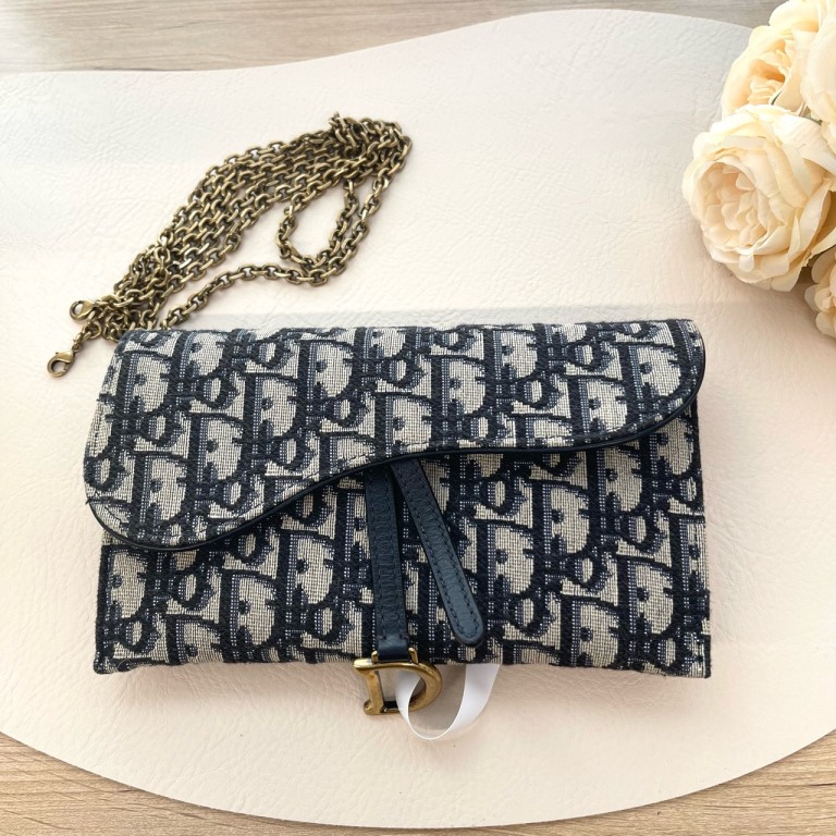 95新 DIOR/迪奥 【九筒奢品】链条马鞍/单肩包/5896