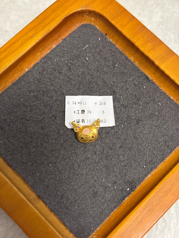 F99034足金999大库洛米头【主图有克重】