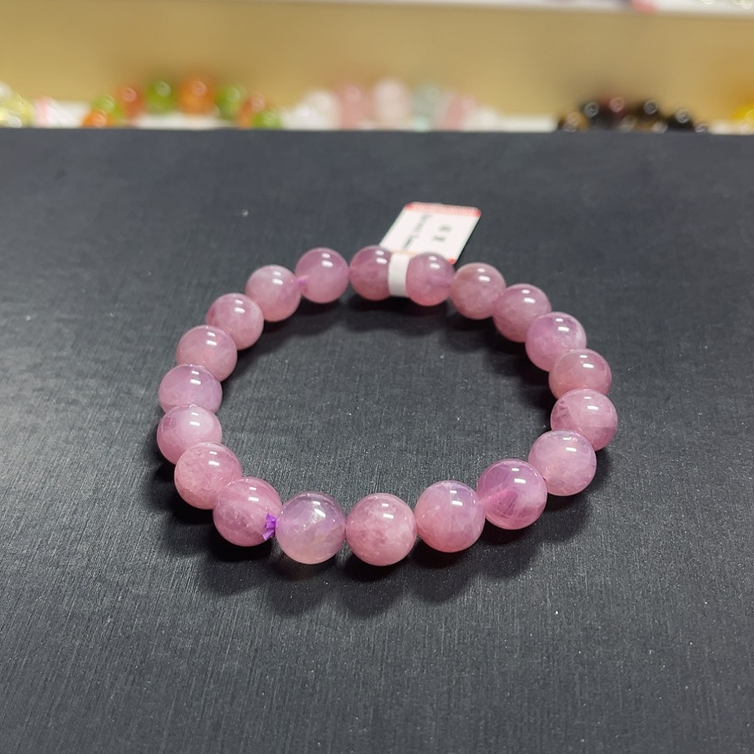 未镶嵌水晶手链紫马粉手串