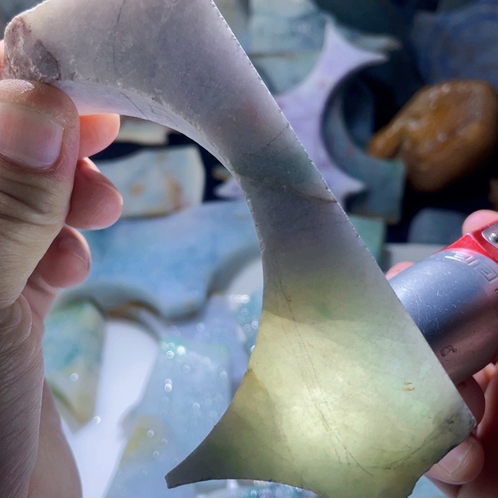 颈饰未镶嵌翡翠天然缅甸翡翠