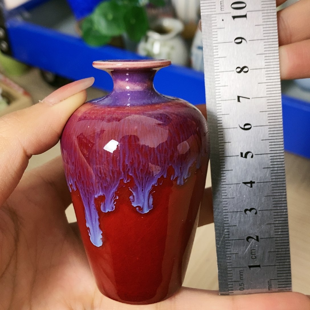 摆件景德镇高温陶瓷小花瓶