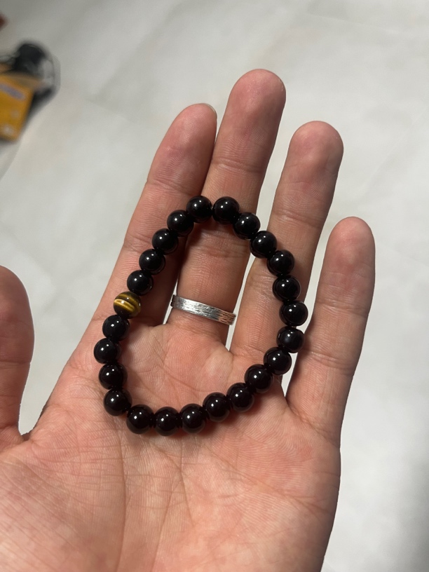 【商品链接】黑曜石手串