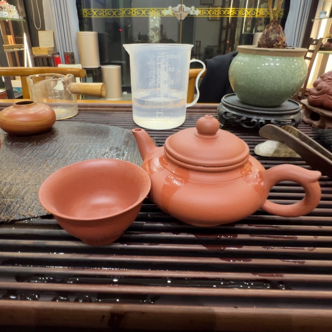 胖***食紫砂茶壶宜兴紫砂壶加四个杯子