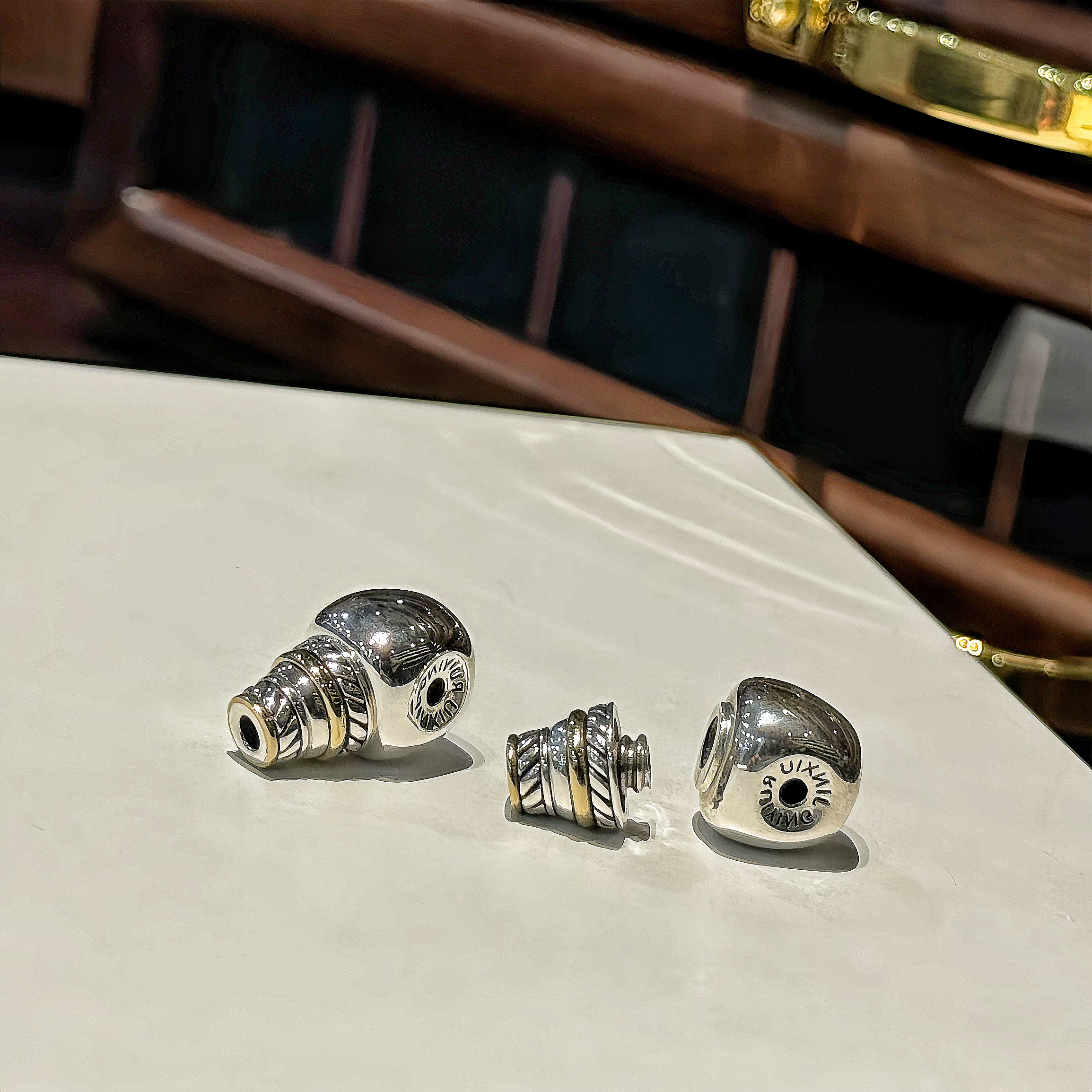 925银银制品 「胖墩墩·西西专属2.0版」螺旋分体结构高阶文玩三通