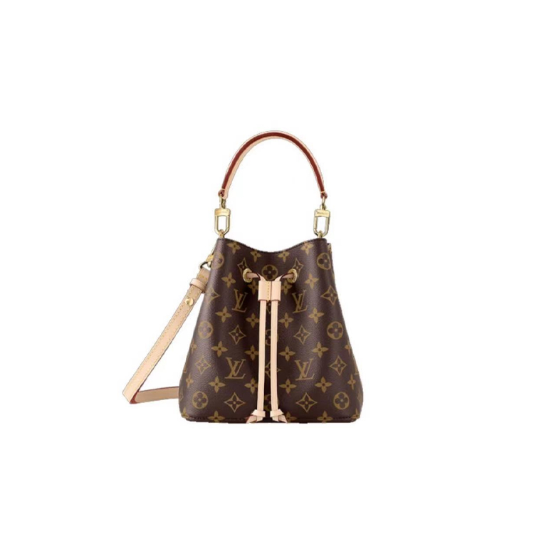 全新未使用 LouisVuitton/路易威登 安洁利田哥LV老花小水桶包/QX