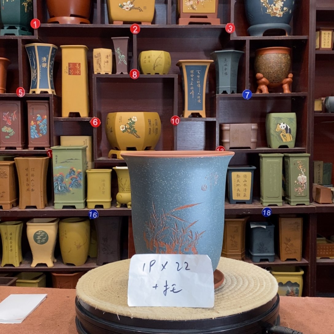 紫砂花盆紫砂花盆